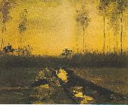 Vincent Van Gogh Landscape at Dusk oil on canvas